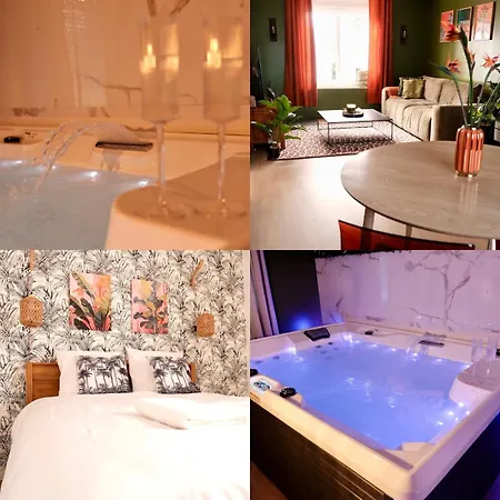 Jungle Avec Jacuzzi Prive & Retro-projecteur Saint-Yzan-de-Soudiac